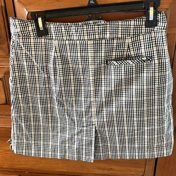 Izod Performance Women’s Blue And White Plaid Skort Size 2 - Picture 3 of 8